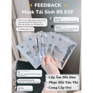 Mặt nạ KR.LAB B5 EGF Complex cấp ẩm sâu, phục hồi da nhanh, giá chỉ 18.000₫ 6 Mặt nạ KR.LAB B5 EGF Complex cấp ẩm sâu, phục hồi da nhanh, giá chỉ 18.000₫ 6