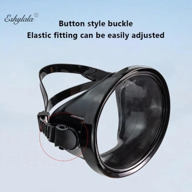 Mặt nạ lặn ống thở hình bầu dục toàn cảnh, kính cường lực cho người lớn, giá 173.772₫