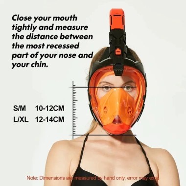 Mặt nạ lặn toàn mặt nam nữ Scuba Gear - Gắn camera, tháo rời, kính ống thở, giảm 22%
