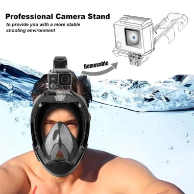 Mặt nạ lặn toàn mặt nam nữ Scuba Gear - Gắn camera, tháo rời, kính ống thở, giảm 22% 6 Mặt nạ lặn toàn mặt nam nữ Scuba Gear - Gắn camera, tháo rời, kính ống thở, giảm 22% 6