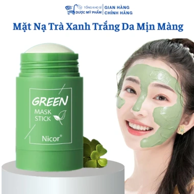 Mặt Nạ Lăn Trà Xanh – Da Trắng Mịn, Se Khít Lỗ Chân Lông, Loại Bỏ Mụn Đầu Đen, Giá 55.000 VND