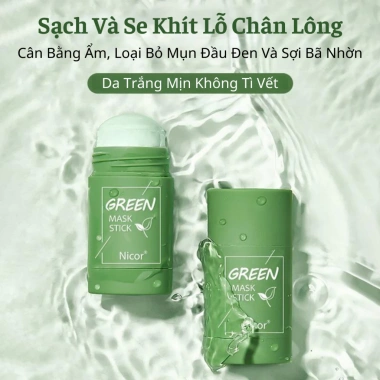 Mặt Nạ Lăn Trà Xanh – Da Trắng Mịn, Se Khít Lỗ Chân Lông, Loại Bỏ Mụn Đầu Đen, Giá 55.000 VND