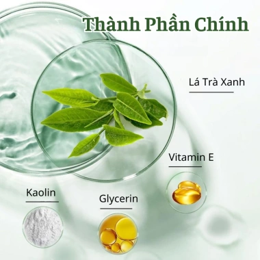 Mặt Nạ Lăn Trà Xanh – Da Trắng Mịn, Se Khít Lỗ Chân Lông, Loại Bỏ Mụn Đầu Đen, Giá 55.000 VND