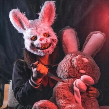 Mặt nạ LED Halloween Dạ Quang Gấu Đẫm Máu và Thỏ Kinh Dị - Cosplay Bóng Trang, Giá 77.958₫ 4