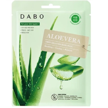 Mặt Nạ Lô Hội Nha Đam Trắng Da Dabo Aloe Hàn Quốc 23g - Dưỡng ẩm, mềm da, chỉ 99.000₫