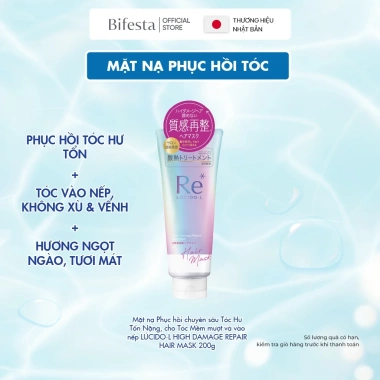 Mặt nạ LÚCIDO-L High Damage Repair 200g - Phục hồi tóc hư nặng, mềm mượt, vào nếp, giá 206.181₫