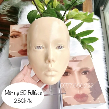 Mặt nạ makeup Fullface 5D - Học makeup chuyên nghiệp, kèm chân đứng & tẩy trang, chỉ 250k