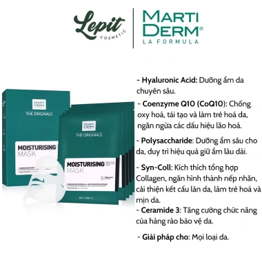 Mặt Nạ Martiderm The Originals 25ml - Cấp Ẩm, Cấp Nước, Tái Tạo Da, Giá 100k Mặt Nạ Martiderm The Originals 25ml - Cấp Ẩm, Cấp Nước, Tái Tạo Da, Giá 100k