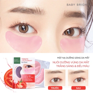Mặt nạ mắt Cà chua Gluta Baby Bright - Dưỡng sáng, giảm bọng, chỉ 25.000 VND 5 Mặt nạ mắt Cà chua Gluta Baby Bright - Dưỡng sáng, giảm bọng, chỉ 25.000 VND 5
