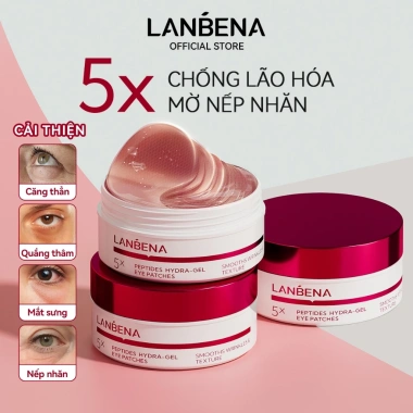 Mặt nạ mắt LANBENA dưỡng ẩm giảm bọng mắt, làm mờ nếp nhăn - Giá chỉ 219.000đ