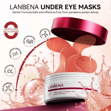 Mặt nạ mắt LANBENA dưỡng ẩm giảm bọng mắt, làm mờ nếp nhăn - Giá chỉ 219.000đ