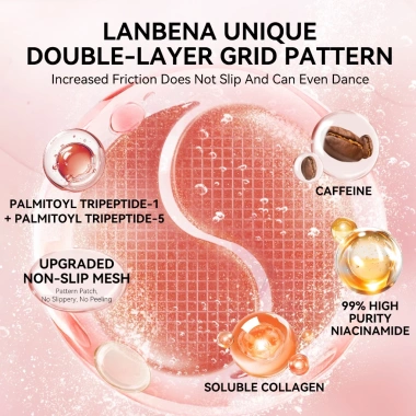 Mặt nạ mắt LANBENA dưỡng ẩm giảm bọng mắt, làm mờ nếp nhăn - Giá chỉ 219.000đ