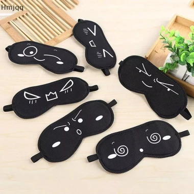 Mặt nạ mắt ngủ lụa nguyên chất Hmjqq - Đệm che bóng râm, thư giãn du lịch, giá 17.700₫ 2