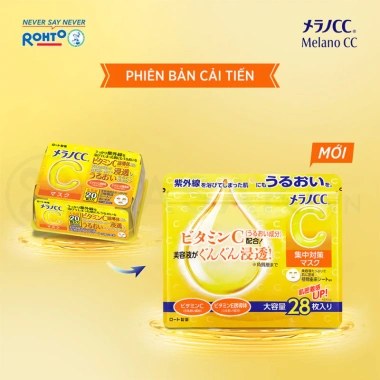 Mặt Nạ Melano CC Dưỡng Sáng Cấp Ẩm 28 miếng Giá 248.000đ, Da sáng mịn, ẩm sâu 3 Mặt Nạ Melano CC Dưỡng Sáng Cấp Ẩm 28 miếng Giá 248.000đ, Da sáng mịn, ẩm sâu 3