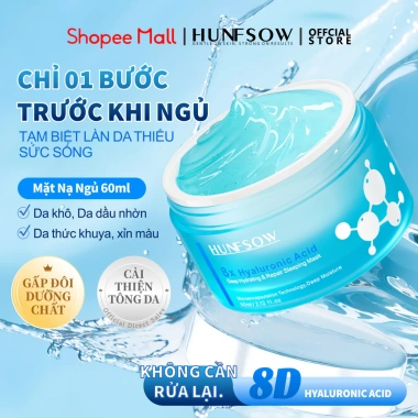 Mặt Nạ Ngủ 8X Hyaluronic Acid HUNFSOW 60ml Dưỡng ẩm sâu Da săn chắc Giá 295.000 VND 2 Mặt Nạ Ngủ 8X Hyaluronic Acid HUNFSOW 60ml Dưỡng ẩm sâu Da săn chắc Giá 295.000 VND 2