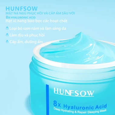 Mặt Nạ Ngủ 8X Hyaluronic Acid HUNFSOW 60ml Dưỡng ẩm sâu Da săn chắc Giá 295.000 VND 4 Mặt Nạ Ngủ 8X Hyaluronic Acid HUNFSOW 60ml Dưỡng ẩm sâu Da săn chắc Giá 295.000 VND 4
