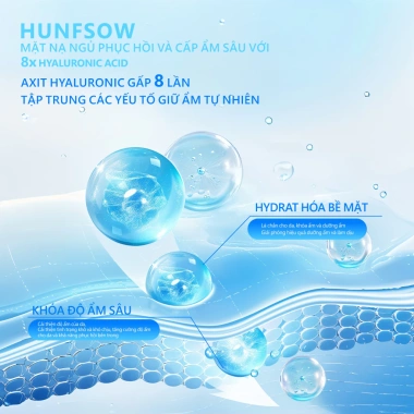 Mặt Nạ Ngủ 8X Hyaluronic Acid HUNFSOW 60ml Dưỡng ẩm sâu Da săn chắc Giá 295.000 VND