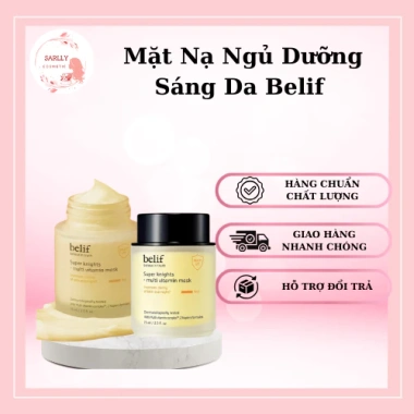 Mặt nạ ngủ Belif Super Knight 75ml Dưỡng ẩm, sáng da, Vitamin đa năng, chỉ 488k