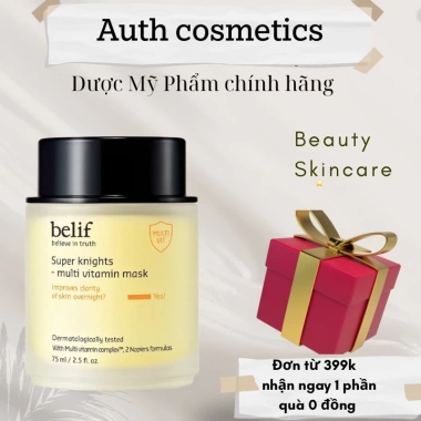 Mặt Nạ Ngủ Belif Super Knight Vitamin 75ml - Dưỡng sáng da, giảm còn 485.000₫