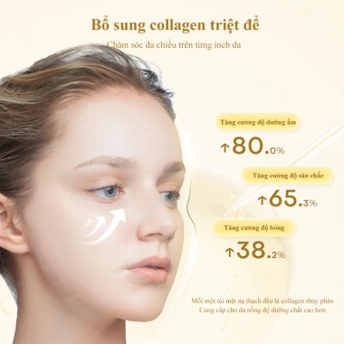 Mặt nạ ngủ collagen 4ml 20 miếng - Cải thiện da thô ráp, thu nhỏ lỗ chân lông, giá 260k