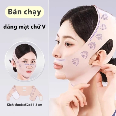 Mặt Nạ Ngủ Điêu Khắc Khuôn Chữ V Nâng Cằm Má Nâng Cơ Chăm Sóc Da 31.000 VND