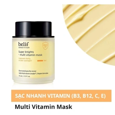 Mặt Nạ Ngủ Maxclinic Belif Multi Vitamin 75ml Dưỡng Sáng, Cấp Ẩm Chuyên Sâu - Jolie Beauty 168k