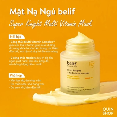 Mặt Nạ Ngủ Maxclinic Belif Multi Vitamin 75ml Dưỡng Sáng, Cấp Ẩm Chuyên Sâu - Jolie Beauty 168k