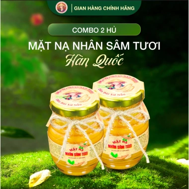 Mặt Nạ Nhân Sâm Tươi 100ml Dân Bùi - Trắng Sáng, Giảm Thâm Nám, Dưỡng sâu