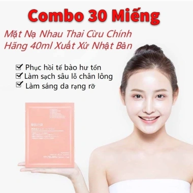 Mặt Nạ Nhau Thai Cừu Rwine Nhật Bản 40ml Dưỡng ẩm Trắng sáng 50 miếng Giá 29.000đ