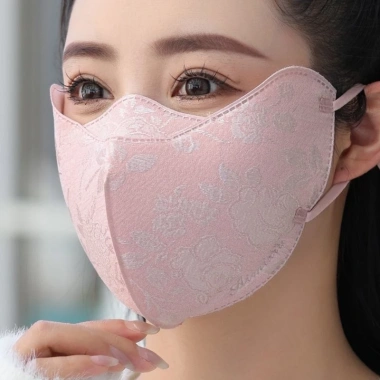 Mặt nạ nhiệt mùa đông cotton nguyên chất dày 3D ba chiều, góc mắt, chống gió, đi xe đạp du lịch - Giá 36.137đ 10