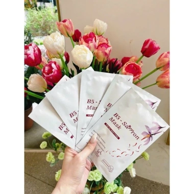 Mặt Nạ Nhụy Hoa Nghệ Tây Yujiin B5 10 miếng - Cấp ẩm, nuôi dưỡng da