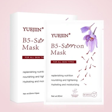 Mặt Nạ Nhụy Hoa Nghệ Tây Yujiin B5 10 miếng - Cấp ẩm, nuôi dưỡng da