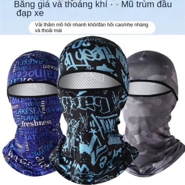 Mặt Nạ Ninja Trùm Đầu Thoáng Khí, Chống Nắng, Chống Gió, Bụi, Bảo Vệ Toàn Diện, Giá 40.000đ
