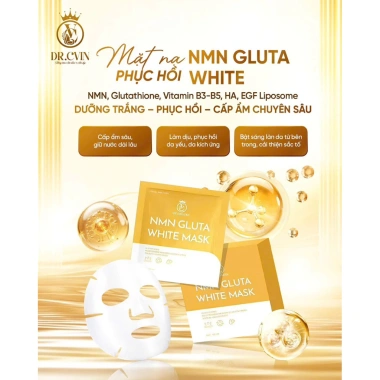 Mặt nạ NMN Gluta Dưỡng Trắng Phục Hồi Cấp Ẩm Chuyên Sâu - Giá Ưu Đãi 399.000₫