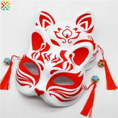 Mặt Nạ Nữ Retro Little Fox DIY Nhật Bản - Cosplay Mèo Dễ Thương Halloween Anime, Giá 34,655 VND