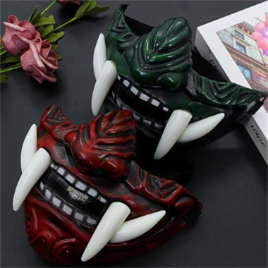 Mặt nạ nửa mặt Halloween Ma kinh dị - Cosplay Nhật Bản, Giá giảm 58.036 VND 4
