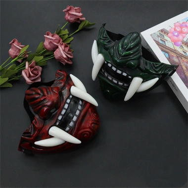 Mặt nạ nửa mặt Halloween Ma kinh dị - Cosplay Nhật Bản, Giá giảm 58.036 VND 9