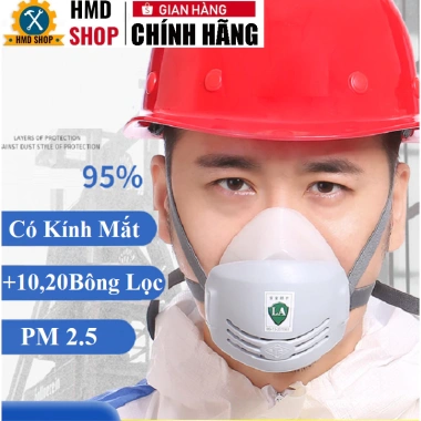 Mặt Nạ Phòng Độc Khẩu Trang Chống Bụi, Phun Sơn Hóa Chất – Giá 35.000₫, Bảo Vệ Tối Đa