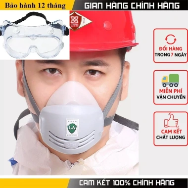 Mặt Nạ Phòng Độc Khẩu Trang Chống Bụi, Phun Sơn Hóa Chất – Giá 35.000₫, Bảo Vệ Tối Đa 10