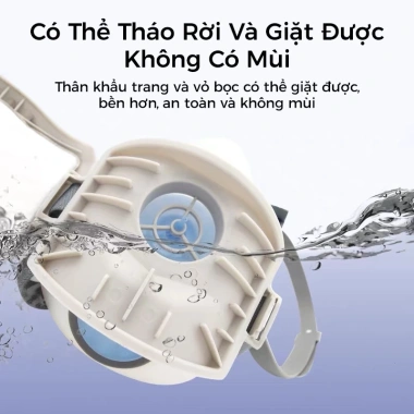 Mặt nạ phòng độc silicone mềm, khẩu trang chống bụi, phun sơn - Giá chỉ 28.800₫ 5