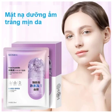 Mặt nạ SEOMOU Tím 5 miếng Dưỡng trắng cấp ẩm Niacinamide Princess Beauty – Giá 16.900₫ 5 Mặt nạ SEOMOU Tím 5 miếng Dưỡng trắng cấp ẩm Niacinamide Princess Beauty – Giá 16.900₫ 5