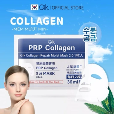 Mặt Nạ Sheet GIK Hàn Quốc PRP Collagen B5 B3 30ml - Cấp Ẩm, Phục Hồi Da 15.000₫