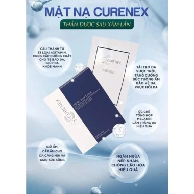 Mặt Nạ Siêu Truyền Trắng Curenex - Căng Bóng Trẻ Hoá Da, Giá chỉ 92.862₫