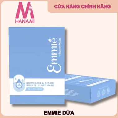 Mặt Nạ Sinh Học Dừa Emmie Happy Skin: Cấp ẩm, Phục hồi, Dưỡng sáng da 25g 4