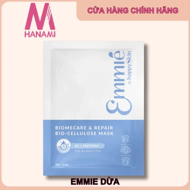 Mặt Nạ Sinh Học Dừa Emmie Happy Skin: Cấp ẩm, Phục hồi, Dưỡng sáng da 25g 6