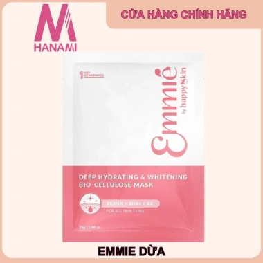 Mặt Nạ Sinh Học Dừa Emmie Happy Skin: Cấp ẩm, Phục hồi, Dưỡng sáng da 25g 7