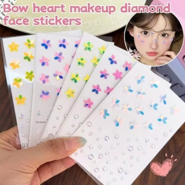 Mặt Nạ Stiers 3D Năm Cánh Hoa - Đá quý Pha lê kim cương Tự dính Sân khấu 41.364 VND