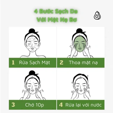 Mặt nạ sủi bọt bơ 10 gói - Làm sạch sâu, giảm mụn đầu đen, thu nhỏ lỗ chân lông, dưỡng ẩm, cấp nước, chỉ 24.999đ 6