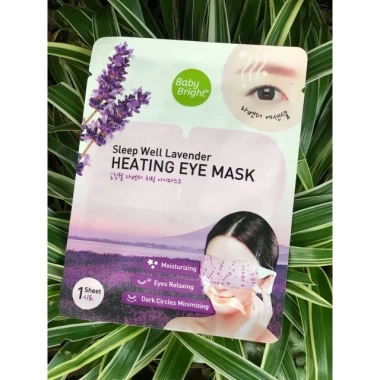 Mặt nạ tạo nhiệt Baby Bright Sleep Well Lavender - Giảm quầng thâm, bọng mắt, thư giãn, chỉ 32k
