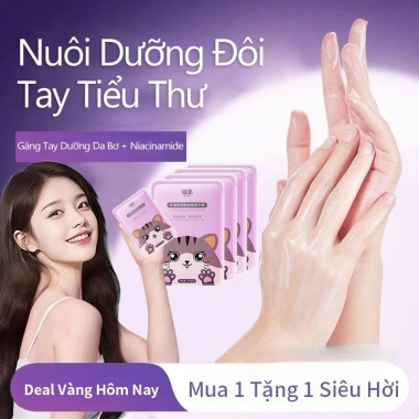 Mặt Nạ Tay Nicotinamide 8 miếng Dưỡng ẩm, trắng da, chống nhăn, 120k